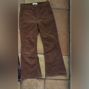 GAP Brown Corduroy 70’s Flare High Rise Pants